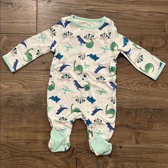 Cloud Island Navy Shark Pattern Kids Infant Baby Footie Sleeper - 3 Pack - Picture 2 of 8